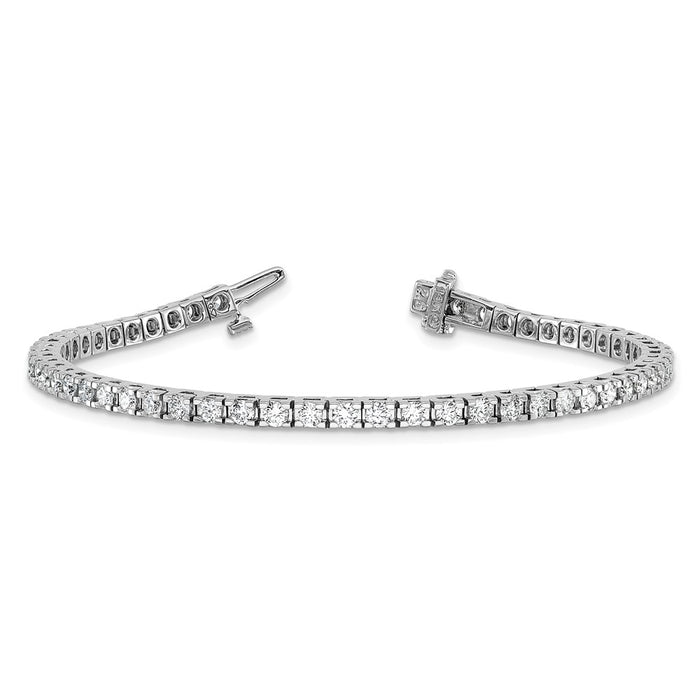 Order 14K White Gold VS Diamond Tennis Bracelet - Elegant Luxury Value-6