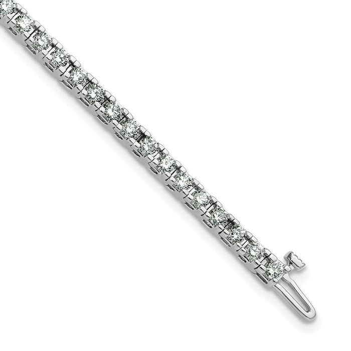 Order 14K White Gold VS Diamond Tennis Bracelet - Elegant Luxury Value-1