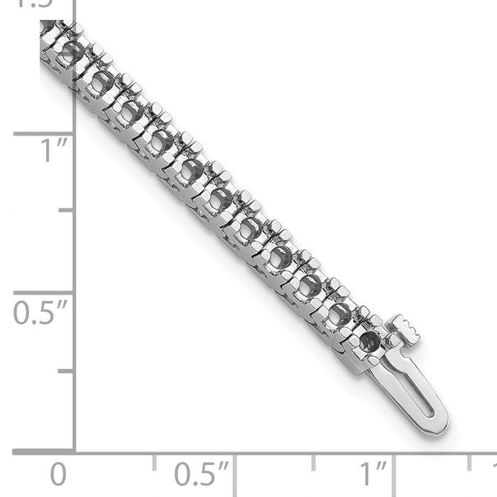 Exclusive 14K White Gold Tennis Bracelet Setting - Stylish & Affordable Luxury-4