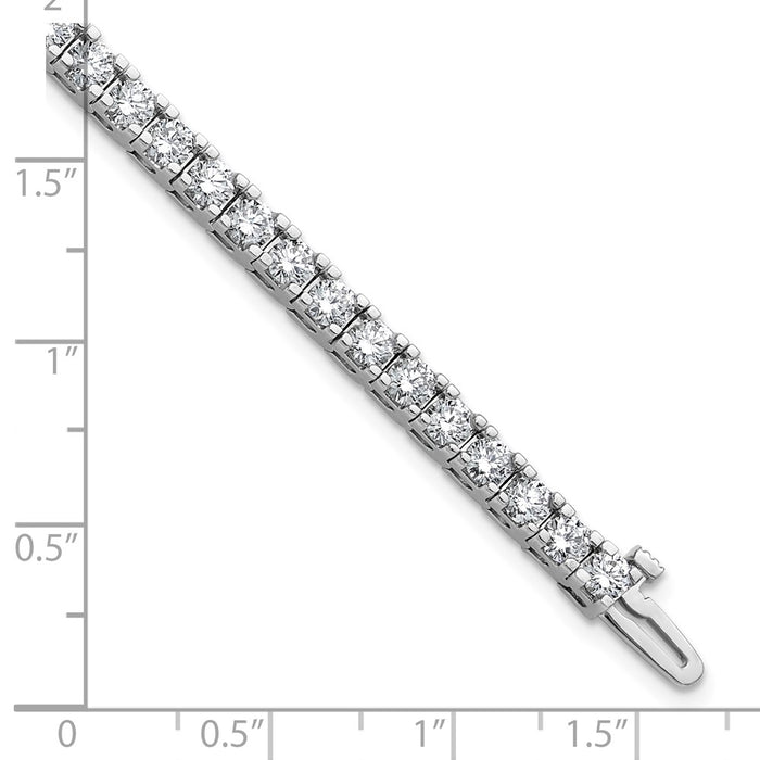 Exclusive 14K White Gold Tennis Bracelet Setting - Stylish and Affordable Elegance-5