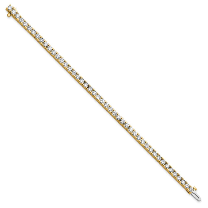 High-Quality 14K Gold Diamond Tennis Bracelet Setting - Stylish & Affordable!-2