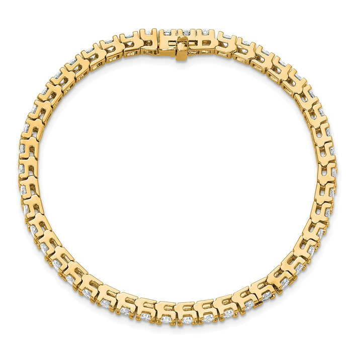 High-Quality 14K Gold Diamond Tennis Bracelet Setting - Stylish & Affordable!-4