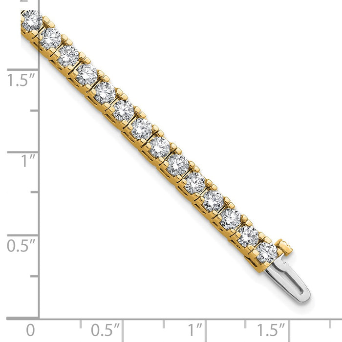 High-Quality 14K Gold Diamond Tennis Bracelet Setting - Stylish & Affordable!-6