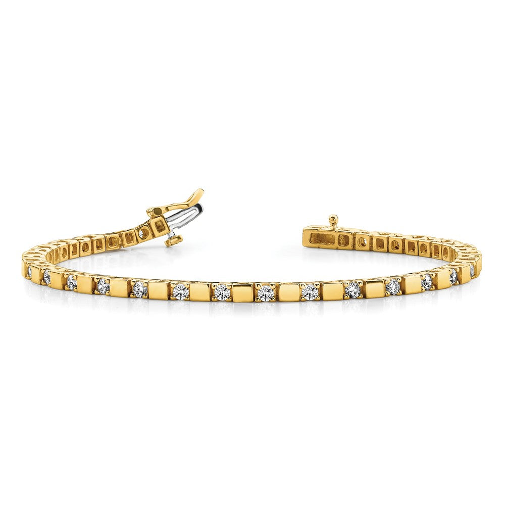 Shop Stylish 14K Gold Diamond Tennis Bracelet Setting - Exclusive Design!