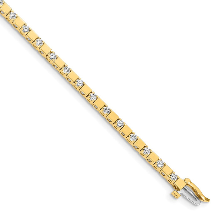 Shop Stylish 14K Gold Diamond Tennis Bracelet Setting - Exclusive Design!-1