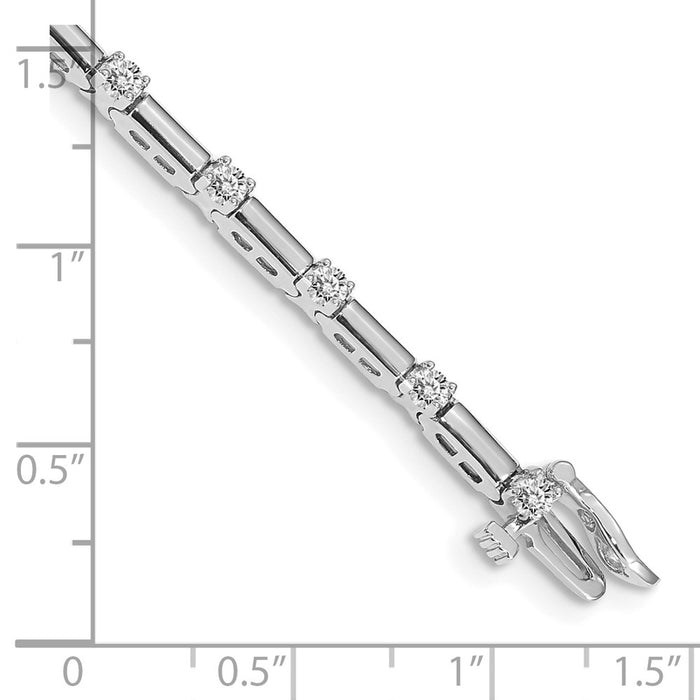 Buy Exclusive 14K White Gold Diamond Tennis Bracelet - Stylish & Affordable Luxury-4