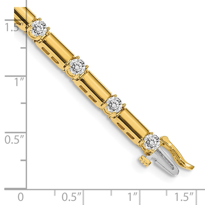 Shop 14K Gold Diamond Tennis Bracelet - Stylish Design, Affordable Luxury-4