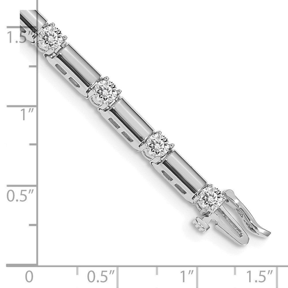 Buy 14K White Gold Diamond Tennis Bracelet - Stylish Luxury with 2.5 Carats