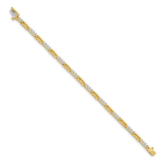 Buy Stylish 14K Gold 2.5mm Diamond Tennis Bracelet Setting - Luxury Design!