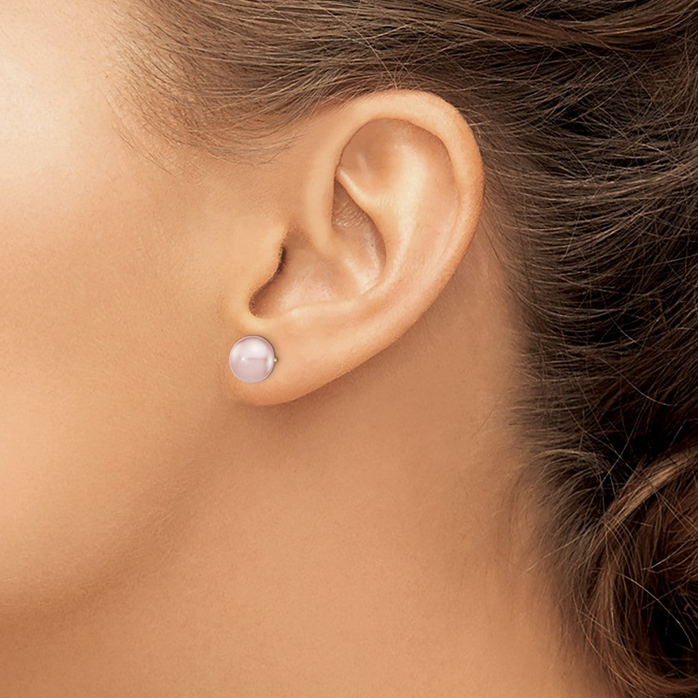 Buy Stylish 14K Gold Freshwater Pearl Stud Earrings - 8-9mm Luxury Value!