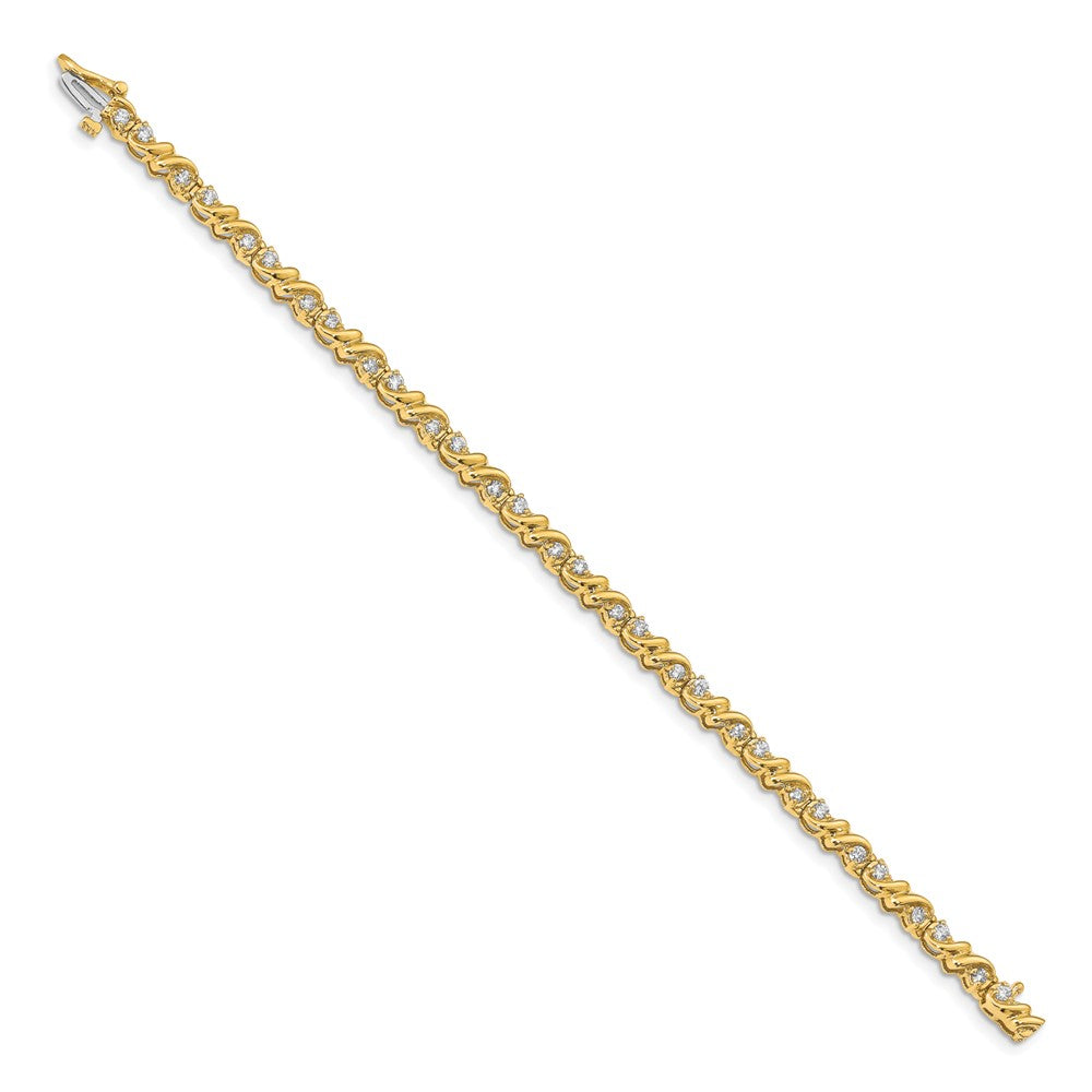 Buy Stylish 14K Gold Diamond Tennis Bracelet | 7.5" Length, Affordable Luxury