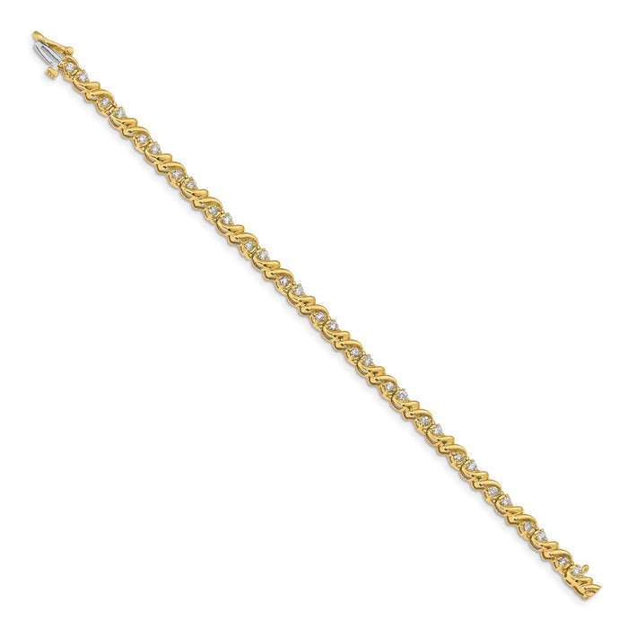 Buy 14K Diamond Tennis Bracelet - Stylish 6.5" Length & Elegant Sparkle-2