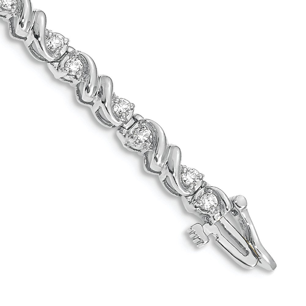 Buy Exclusive 14K White Gold AAA Diamond Tennis Bracelet - Stylish Elegance