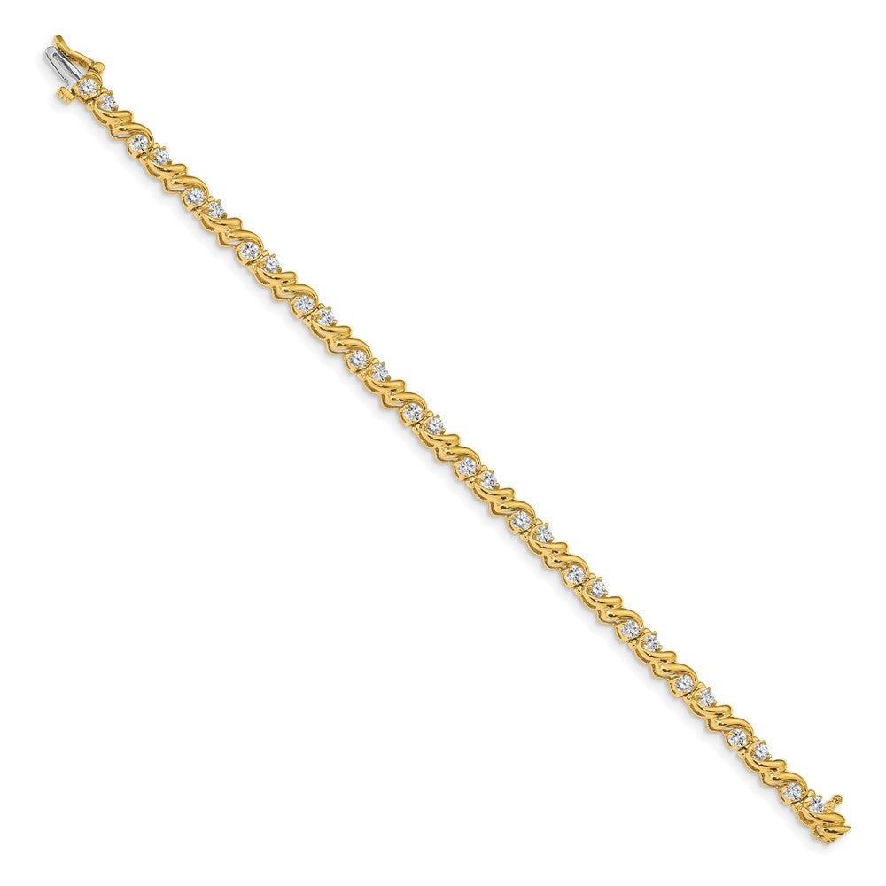 High-Quality 14K Gold 2.4mm Diamond Tennis Bracelet Setting - Stylish Value!