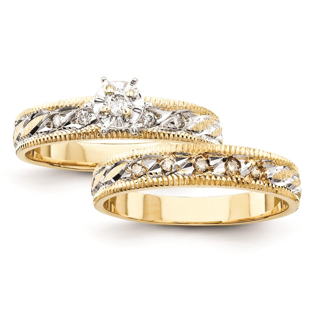 Buy 14K Gold Trio Engagement Ring Setting - Stylish & Affordable Choice!
