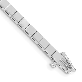 High-Quality 14K White Gold Add-a-Diamond Bracelet, 43 Stones up to 3mm, Stylish Value