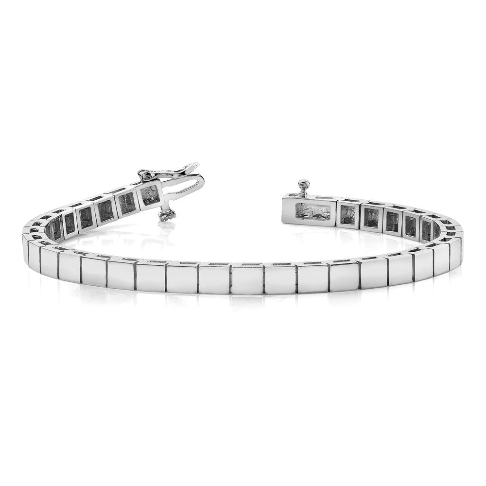 Buy Stylish 14K White Gold Add-a-Diamond Bracelet - 33 Settings for 4mm Diamonds