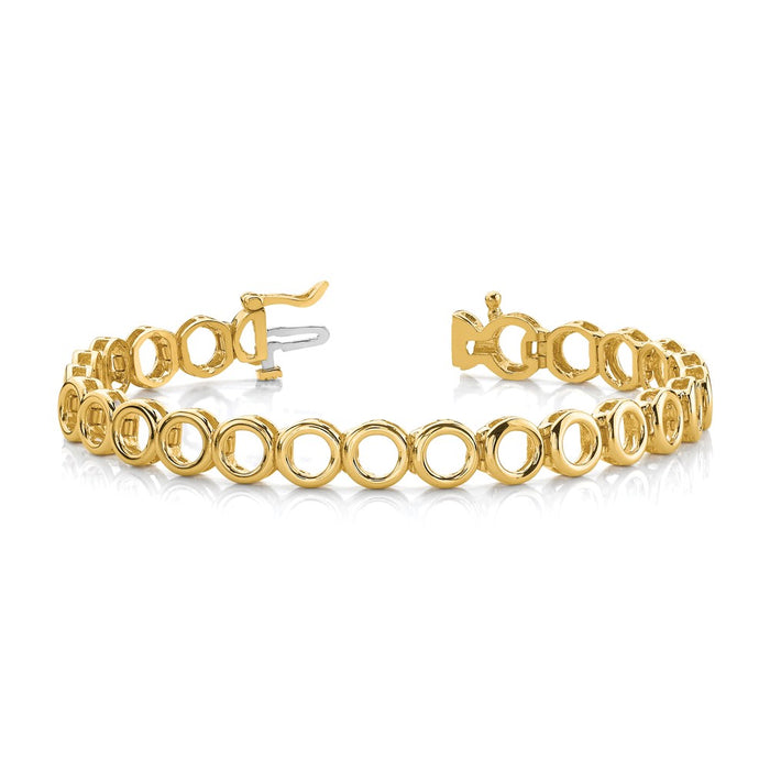 Shop Exclusive 14K Gold Add-a-Diamond Tennis Bracelet, 24 Stone Capacity, Stylish-3