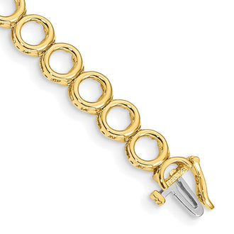 Shop Exclusive 14K Gold Add-a-Diamond Tennis Bracelet, 24 Stone Capacity, Stylish