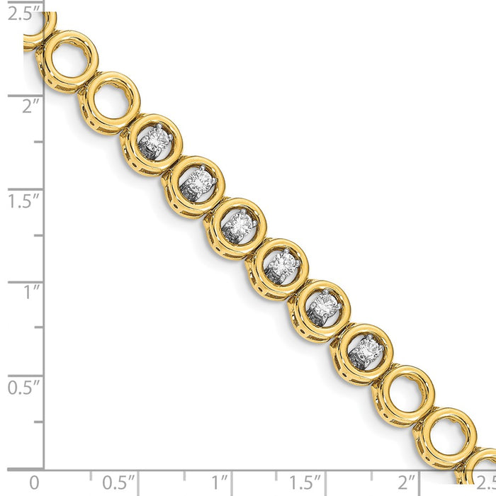 Buy Stylish 14K VS Diamond Add-A-Diamond Bracelet Enhancer - Luxury Gift!-4