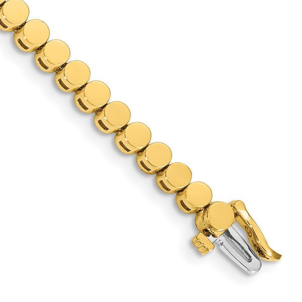 14K Gold Add-A-Diamond Bracelet, 47 Stone Capacity 2.75mm Diamonds
