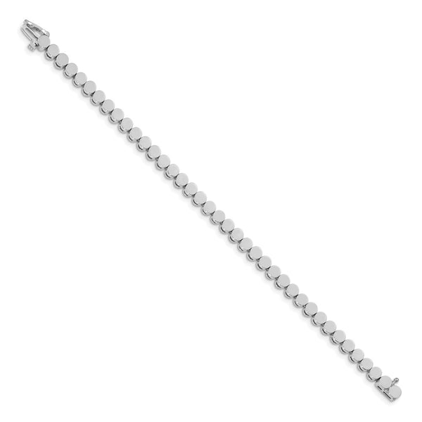 14K White Gold Add-a-Diamond Bracelet, 39 Stones, 3mm