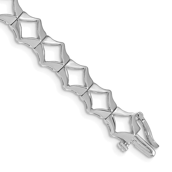 14K White Gold Add-A-Diamond Tennis Bracelet, 21 Stones, 2.75mm