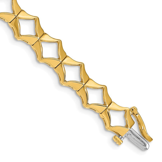 Buy Stylish 14K Gold Add-a-Diamond Tennis Bracelet, 21 Stones up to 2.75mm