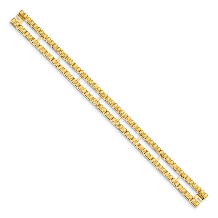 Shop Exclusive 14K Gold Tennis Bracelet Blank - Stylish & Affordable Luxury!-2