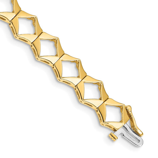 Shop Stylish 14K Gold Add-a-Diamond Tennis Bracelet for 19 Stones, 3.25mm