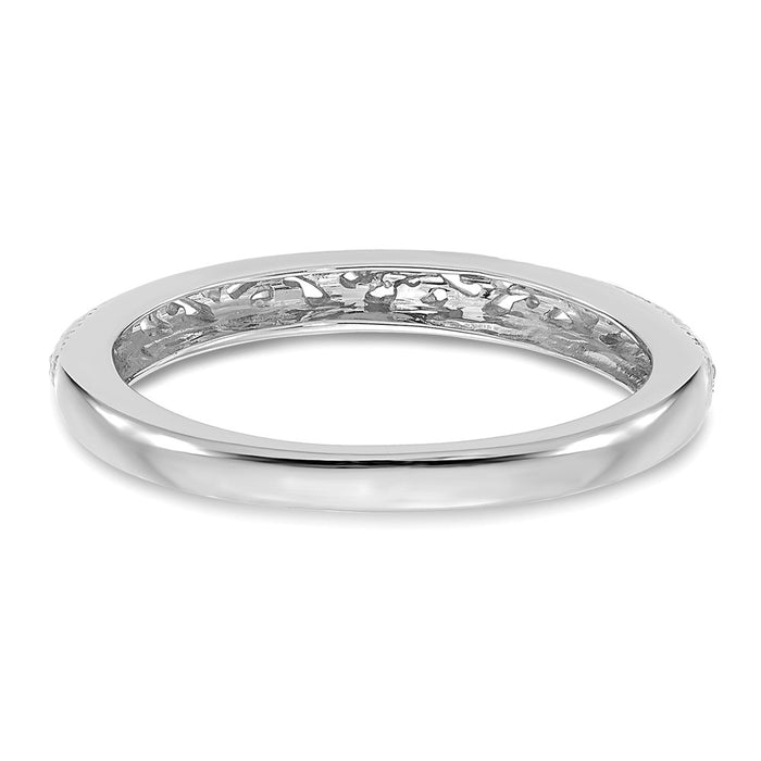 Buy 14K White Gold 3mm Intricate Filigree Wedding Ring - Luxury & Style!-6