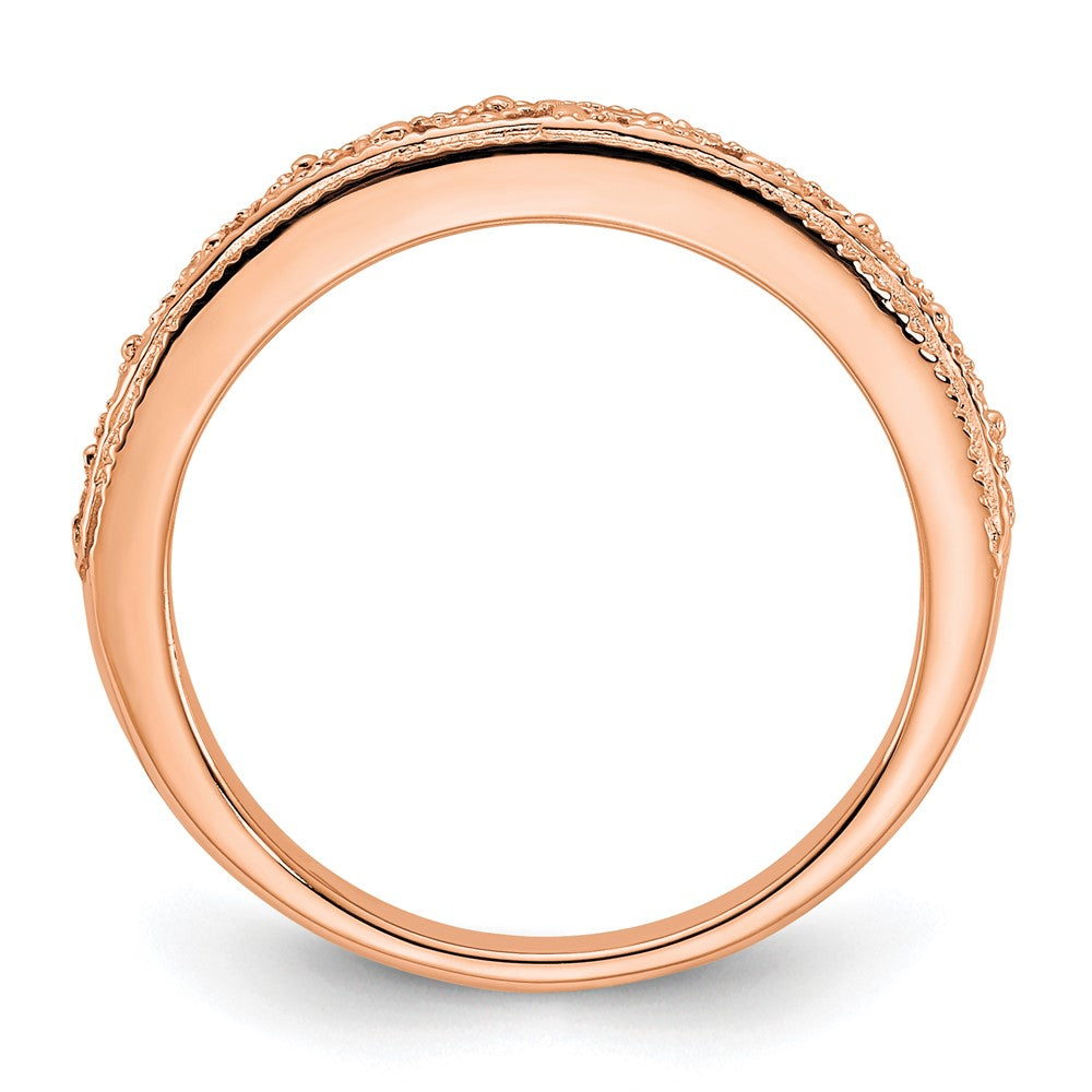 Buy 14K Rose Gold 3mm Intricate Filigree Wedding Ring - Stylish Luxury Design