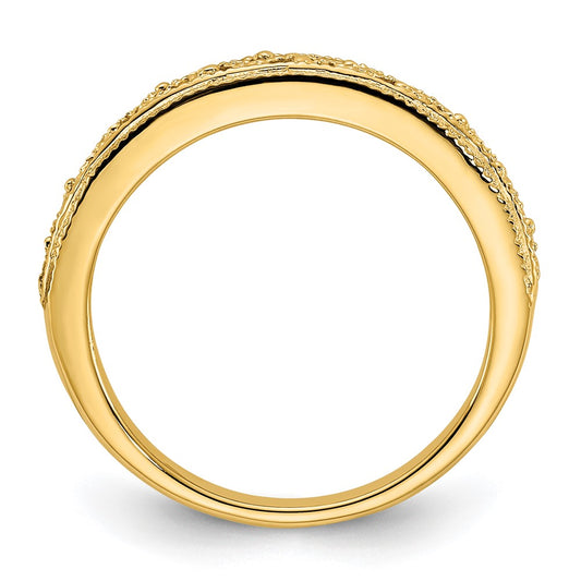 Buy Affordable 14K Gold 3mm Intricate Filigree Wedding Band - Luxury Style