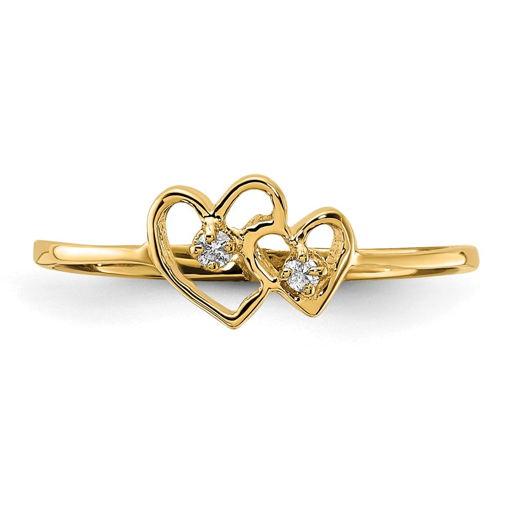 Shop Stylish 14K Gold Diamond Heart Ring - Affordable Luxury Jewelry Gift