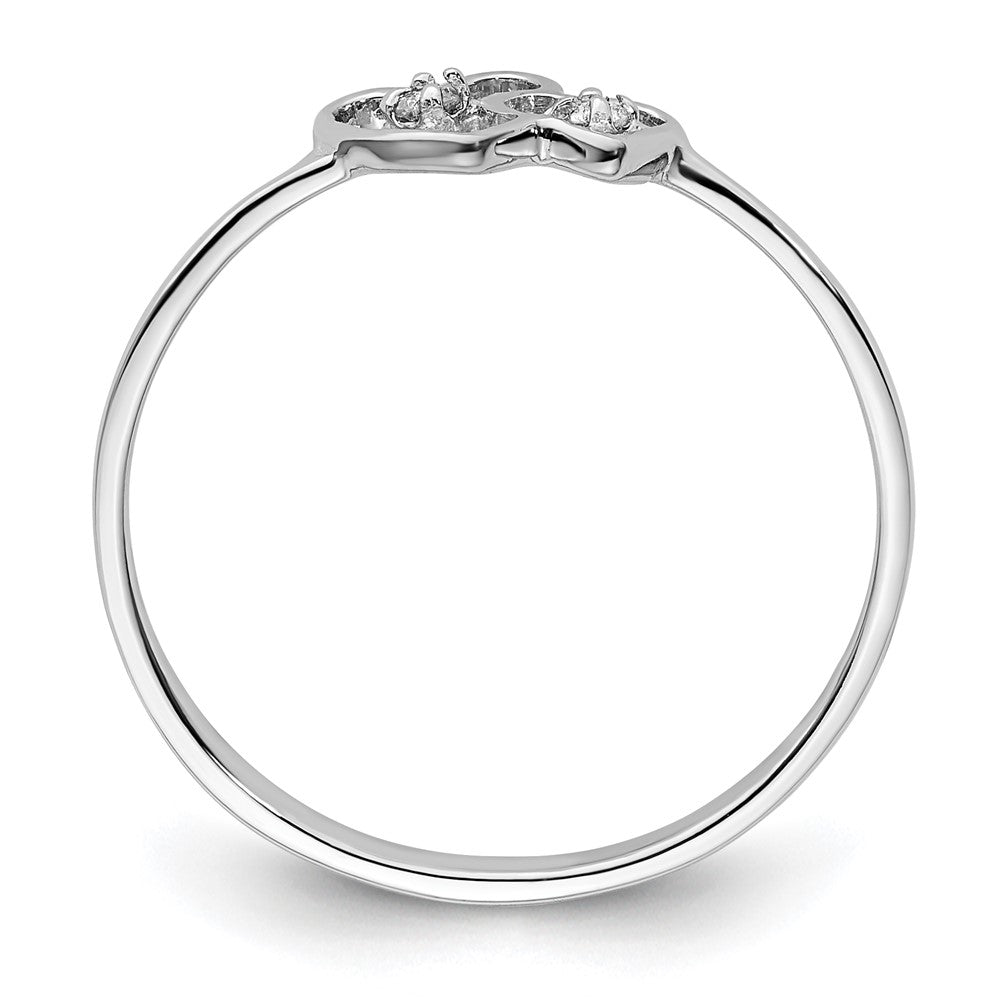 High-Quality 14K White Gold AAA Diamond Engagement Ring - Stylish Luxury Design