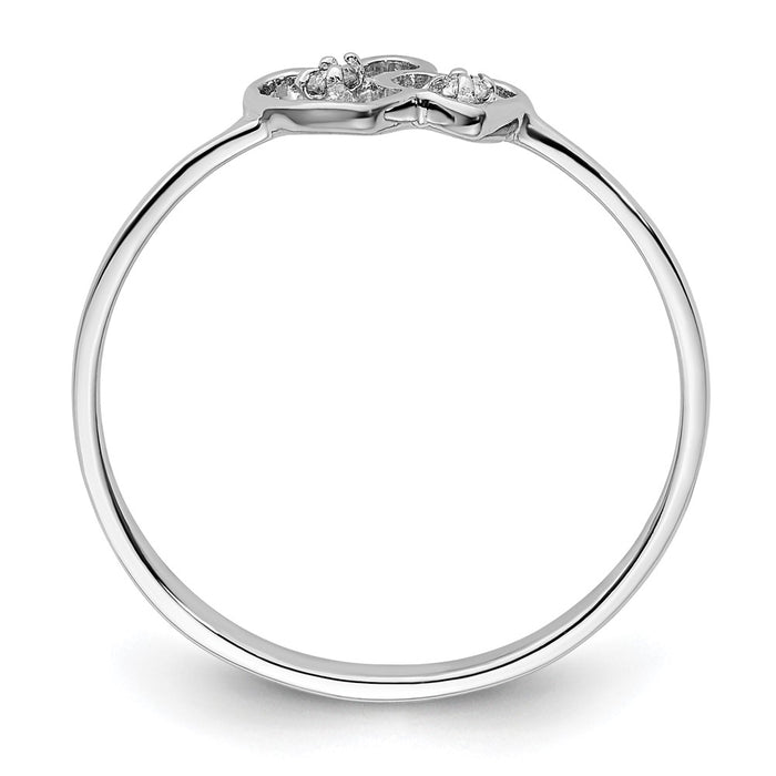 High-Quality 14K White Gold AAA Diamond Engagement Ring - Stylish Luxury Design-2
