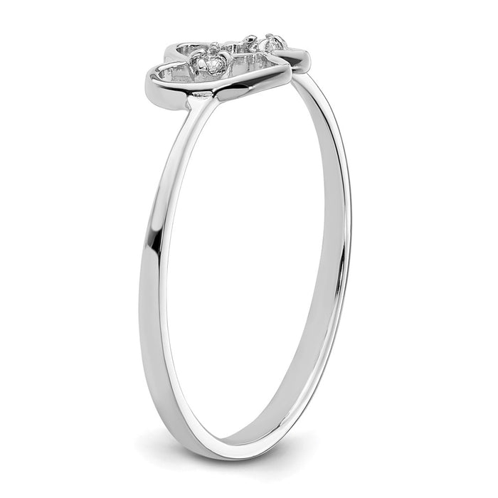 High-Quality 14K White Gold AAA Diamond Engagement Ring - Stylish Luxury Design-6