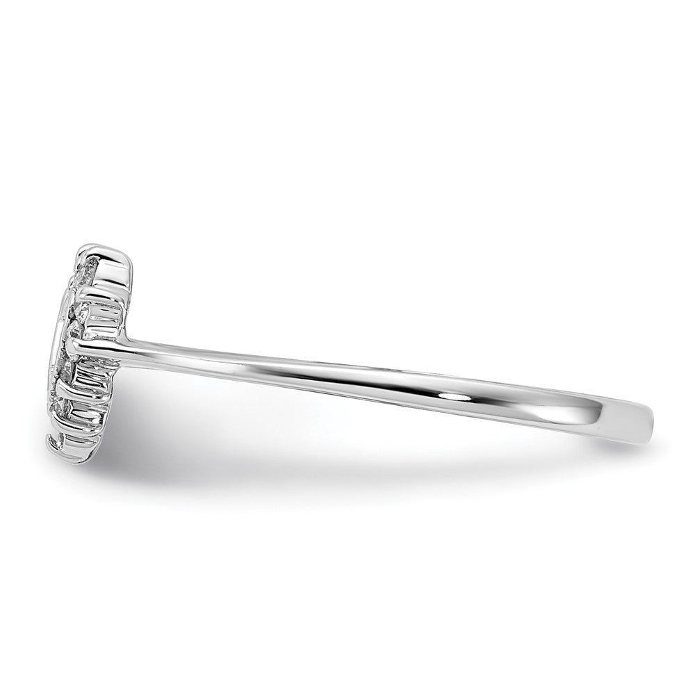 Exclusive 14K White Gold AAA Diamond Engagement Ring - Stylish and Affordable