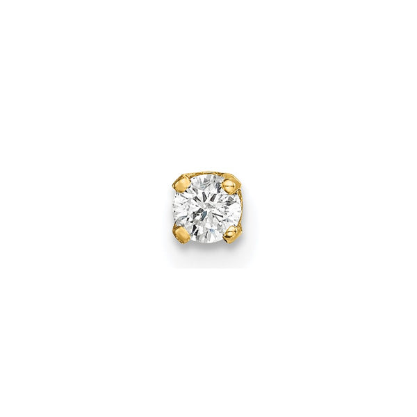 Shop 14K Gold Single Diamond Stud Earring - Stylish Luxury at an Affordable Price