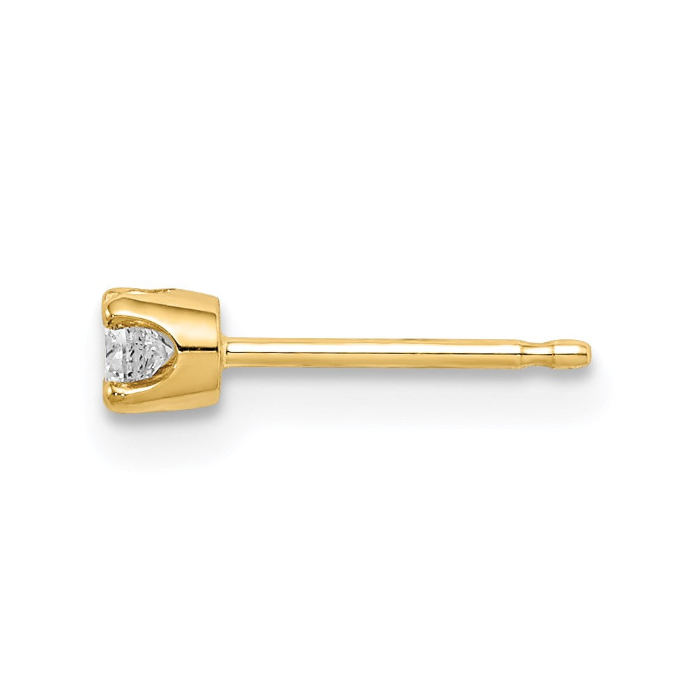 High-Quality 14K Gold Single Diamond Stud Earring - Stylish Luxury Value
