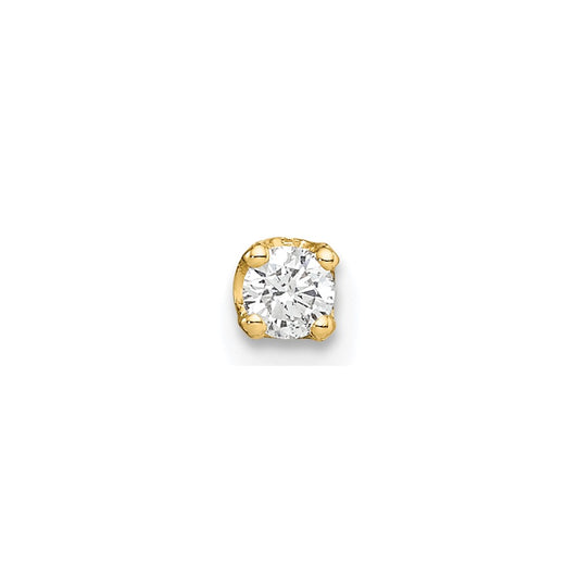 High-Quality 14K Gold Single Diamond Stud Earring - Stylish Luxury Value