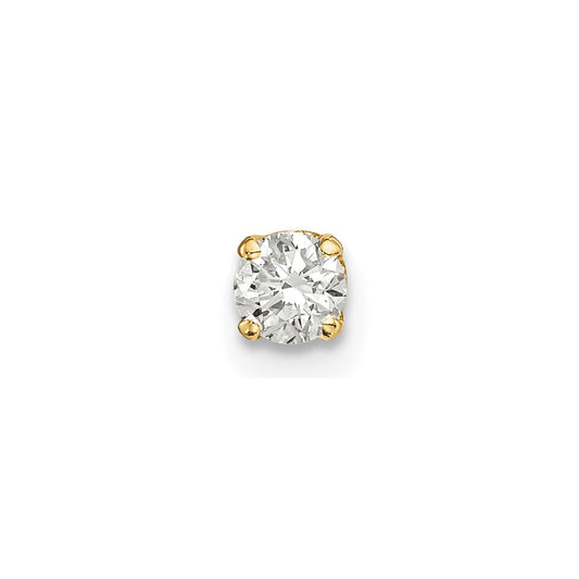 Shop Exclusive 14K Gold Single Diamond Stud Earring - Stylish Luxury at Great Price