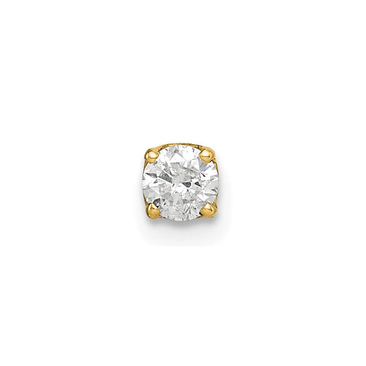 Shop Exclusive 14K Gold Single Diamond Stud Earring - Stylish and Affordable