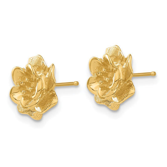 Shop 14K Elegant Diamond Flower Earring Settings | Stylish & Affordable Luxury
