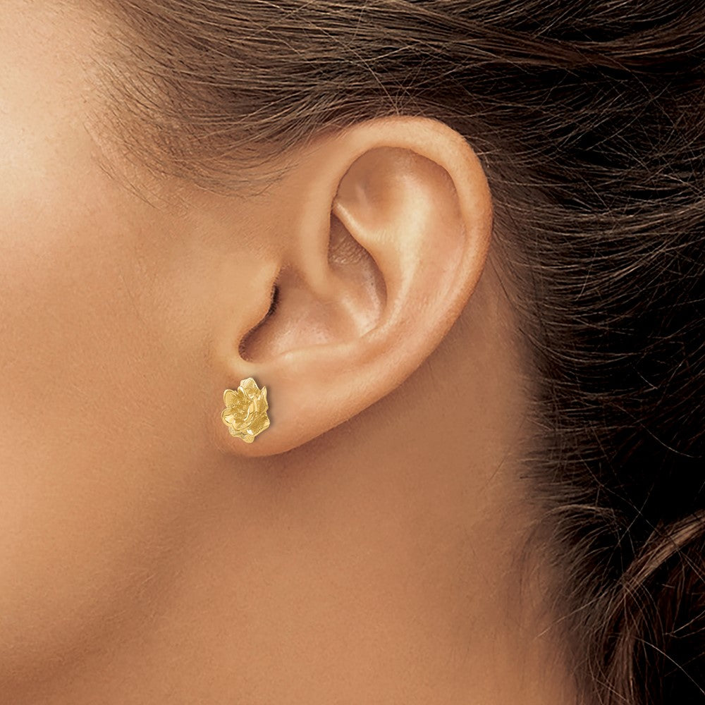 Shop 14K Elegant Diamond Flower Earring Settings | Stylish & Affordable Luxury