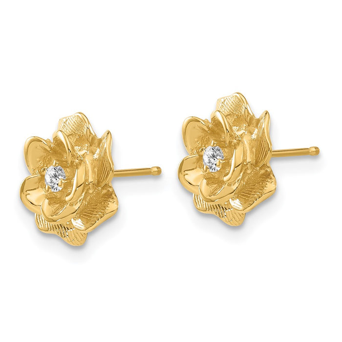 Buy Stylish 14K Gold Diamond Stud Earrings - .85mm Luxury Value-2