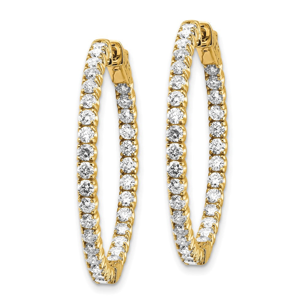 Buy Exclusive 14K Gold 3.33 Carat Lab-Grown Diamond Hoop Earrings