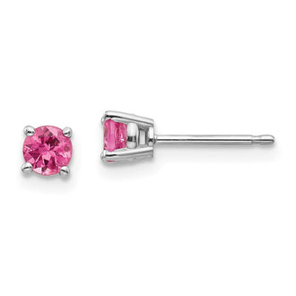 Shop Designer 14K White Gold Earrings with Pink Spinel | Stylish Luxury