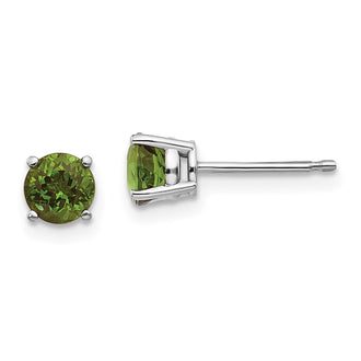 Exclusive 14K White Gold Green Tourmaline Drop Earrings - Stylish & Affordable!
