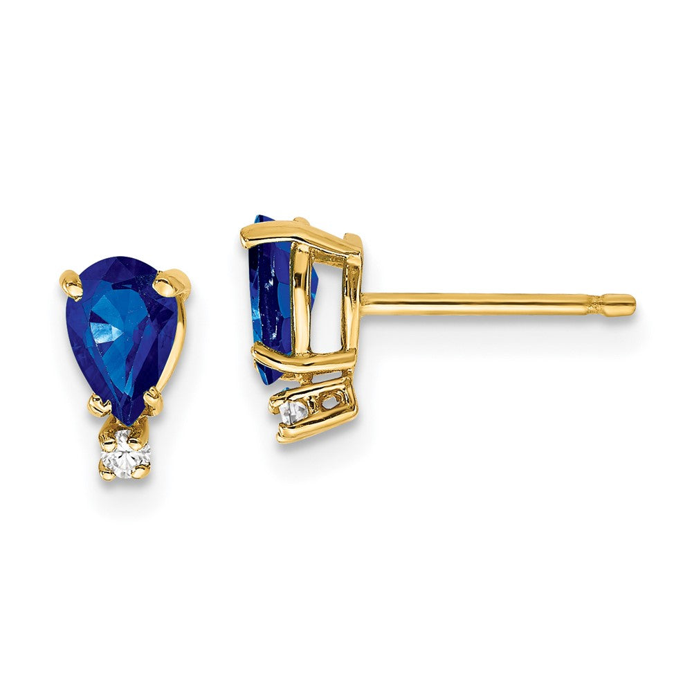 Shop Stylish 14K Gold Sapphire & Diamond Earrings - Luxury Design, Affordable Price